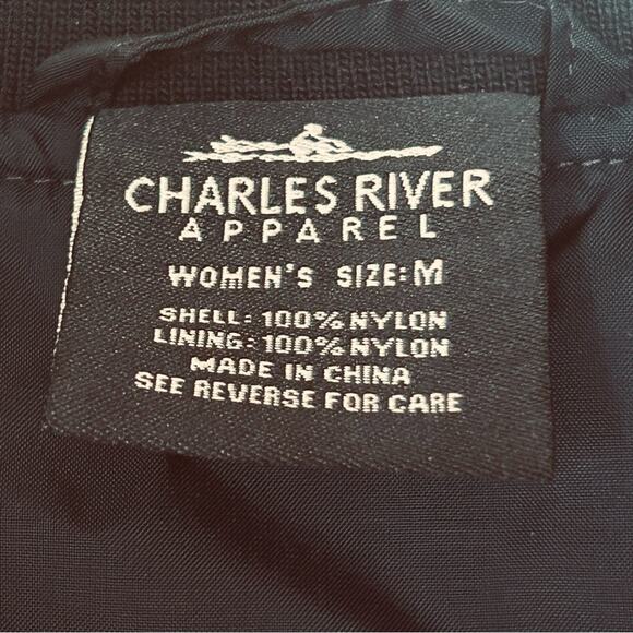 Charles River UVA Darden Flight Jacket Navy Size M - Picture 4 of 7